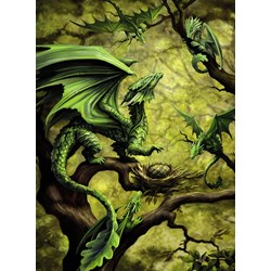 Ravensburger (14789) - Ann Stookey: "Forest Dragon" - 500 brikker puslespil
