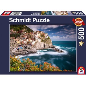 Schmidt Spiele (58363) - "Manarola, Cinque Terre" - 500 brikker puslespil