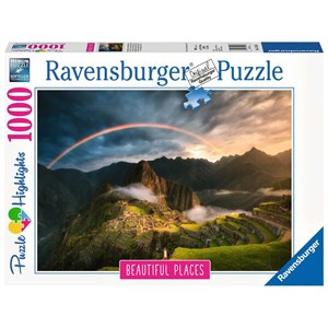 Ravensburger (15158) - "Rainbow over Machu Picchu, Peru" - 1000 brikker puslespil
