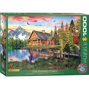 Eurographics (6000-5376) - Dominic Davison: "The Fishing Cabin" - 1000 brikker puslespil