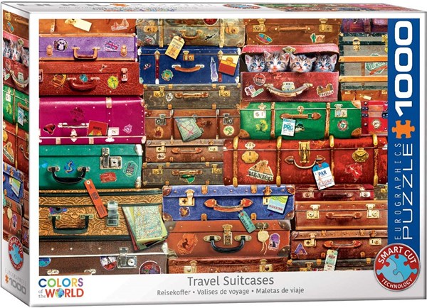 Eurographics (6000-5468) - "Travel Suitcases" - 1000 brikker puslespil