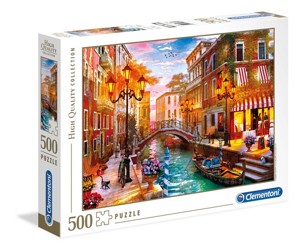 Clementoni (35063) - "Sunset over Venice" - 500 brikker puslespil