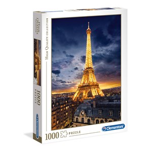 Clementoni (39514) - "Eiffel Tower" - 1000 brikker puslespil