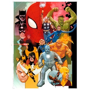 Clementoni (39534) - "Marvel 80 Years" - 1000 brikker puslespil