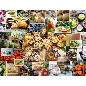 Ravensburger (15016) - "Food Collage" - 2000 brikker puslespil
