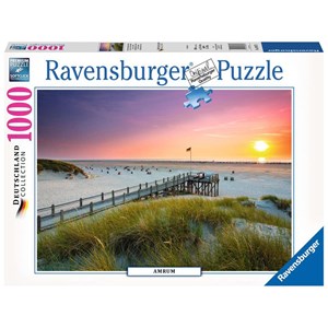 Ravensburger (19877) - "Sunset over Amrum" - 1000 brikker puslespil