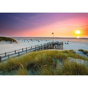 Ravensburger (19877) - "Sunset over Amrum" - 1000 brikker puslespil