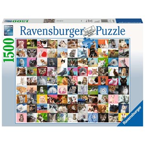 Ravensburger (16235) - "99 Katte" - 1500 brikker puslespil