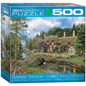 Eurographics (8500-0457) - Dominic Davison: "Cobble Walk Cottage" - 500 brikker puslespil