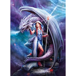 Clementoni (39525) - Anne Stokes: "Dragon Mage" - 1000 brikker puslespil