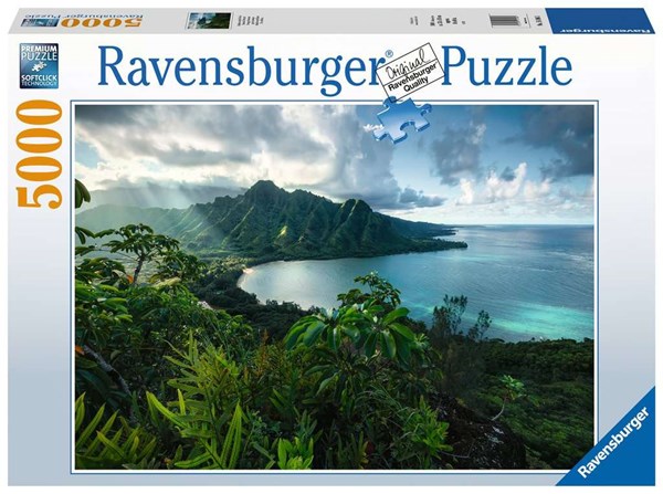 Ravensburger (16106) - "Hawaii's Udsigt" - 5000 brikker puslespil