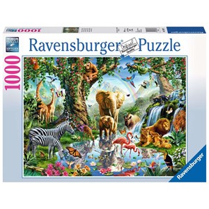 Ravensburger (19837) - "Eventyr i junglen" - 1000 brikker puslespil