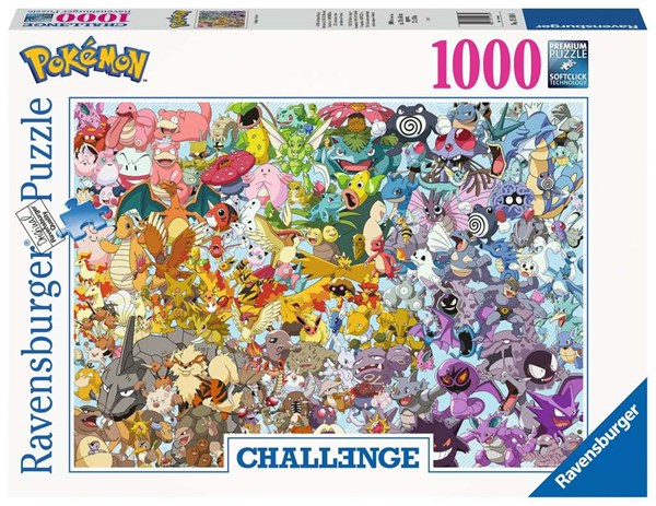 Ravensburger (15166) - "Pokemon" - 1000 brikker puslespil