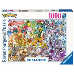 Ravensburger (15166) - "Pokemon" - 1000 brikker puslespil