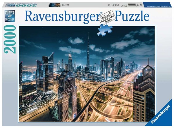 Ravensburger (15017) - "View of Dubai" - 2000 brikker puslespil