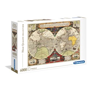 Clementoni (36526) - "Antique Nautical Map" - 6000 brikker puslespil