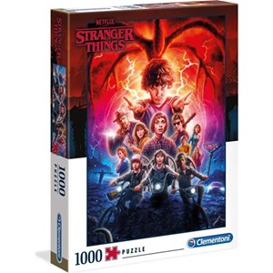 Clementoni (39543) - "Stranger Things" - 1000 brikker puslespil
