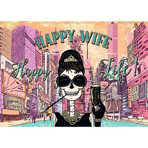 Ravensburger (19831) - "Happy Wife, Happy Life" - 1000 brikker puslespil