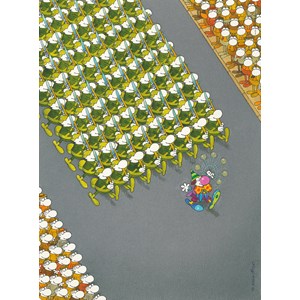 Clementoni (35078) - Guillermo Mordillo: "The March" - 500 brikker puslespil