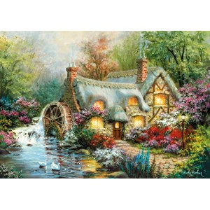 Clementoni (31812) - "Country Retreat" - 1500 brikker puslespil