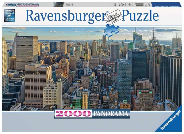 Ravensburger (16708) - "Udsigt over New York" - 2000 brikker puslespil