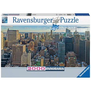 Ravensburger (16708) - "Udsigt over New York" - 2000 brikker puslespil