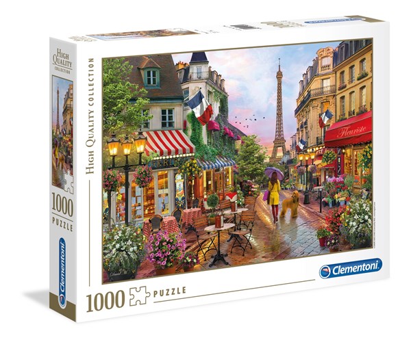 Clementoni (39482) - "Flowers in Paris" - 1000 brikker puslespil