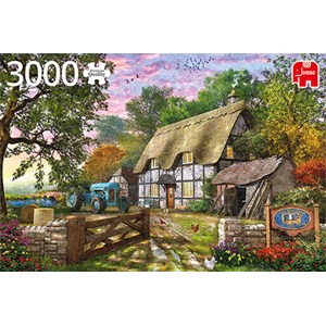 Jumbo (18870) - "The Farmer's Cottage" - 3000 brikker puslespil