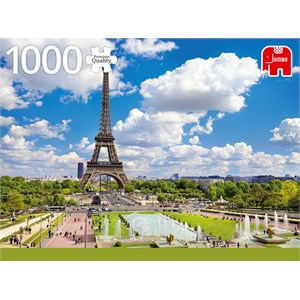 Jumbo (18847) - "Eiffel Tower in Summer, Paris" - 1000 brikker puslespil