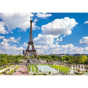 Jumbo (18847) - "Eiffel Tower in Summer, Paris" - 1000 brikker puslespil