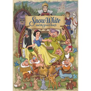 Jumbo (19490) - "Snehvide" - 1000 brikker puslespil
