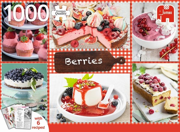 Jumbo (18594) - "Bær" - 1000 brikker puslespil