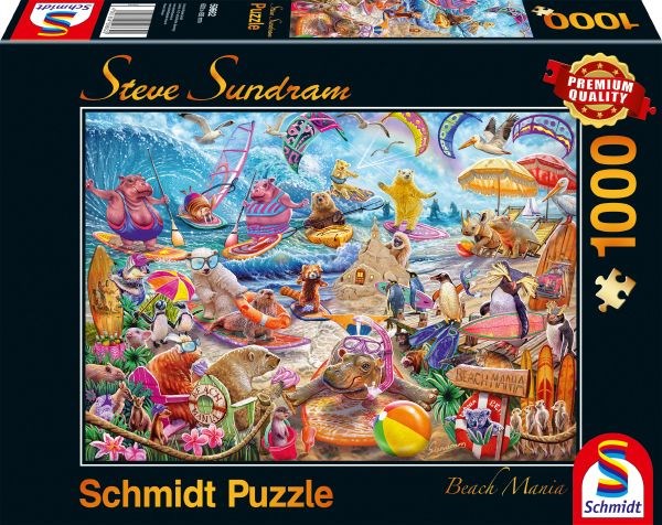 Schmidt Spiele (59662) - Steve Sundram: "Beach Mania" - 1000 brikker puslespil