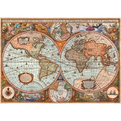 Schmidt Spiele (58328) - "Antique World Map" - 3000 brikker puslespil