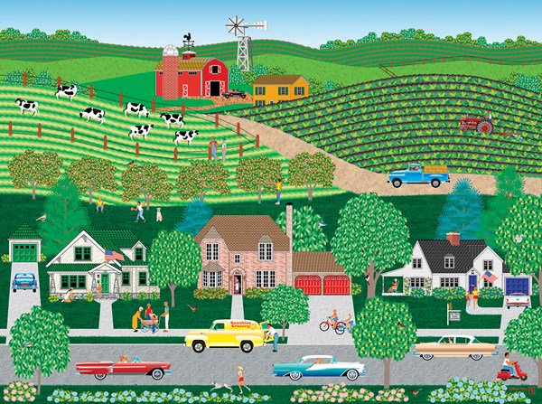 SunsOut (22622) - Mark Frost: "Sunshine Grocery" - 1000 brikker puslespil