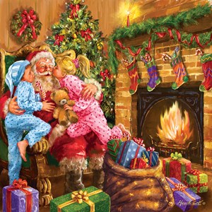 SunsOut (60649) - "Everyone Loves Santa" - 1000 brikker puslespil