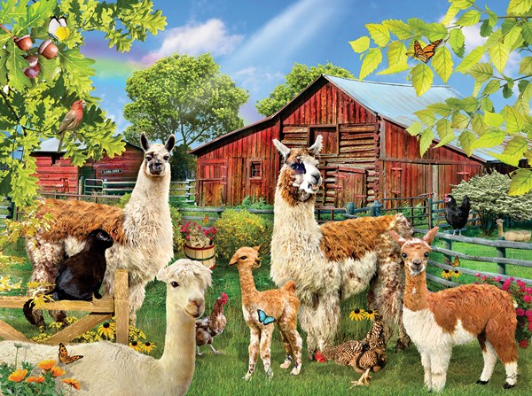SunsOut (35032) - Lori Schory: "Six Llamas" - 1000 brikker puslespil