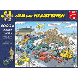 Jumbo (19097) - Jan van Haasteren: "Racerløb" - 2000 brikker puslespil