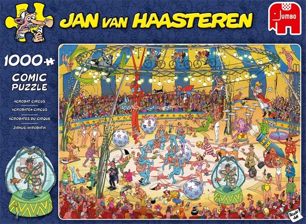 Jumbo (19089) - Jan van Haasteren: "Acrobat Circus" - 1000 brikker puslespil