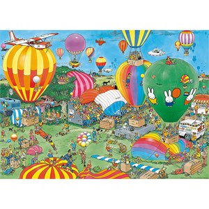 Jumbo (20024) - Jan van Haasteren: "Hooray, Miffy 65 years" - 1000 brikker puslespil