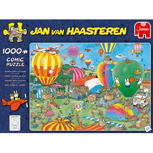 Jumbo (20024) - Jan van Haasteren: "Hooray, Miffy 65 years" - 1000 brikker puslespil