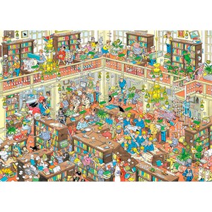 Jumbo (19092) - "Biblioteket" - 1000 brikker puslespil