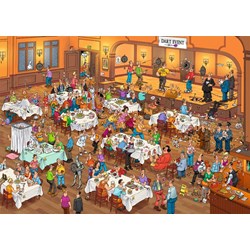 Jumbo (19076) - "Darts" - 1000 brikker puslespil