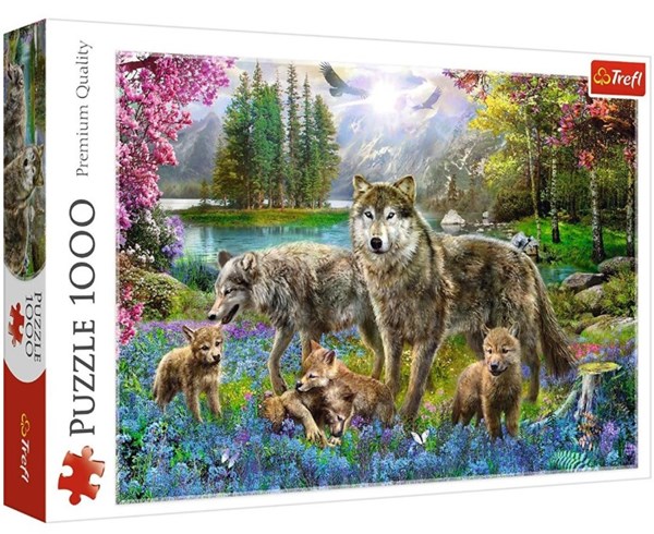 Trefl (10558) - "Wolf Family" - 1000 brikker puslespil
