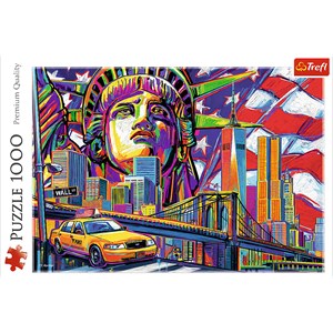 Trefl (10523) - "Colours of New York" - 1000 brikker puslespil