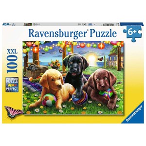 Ravensburger (12886) - "Puppy Picnic" - 100 brikker puslespil