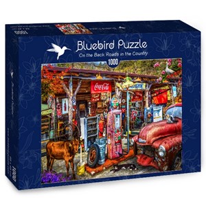 Bluebird Puzzle (70209) - "On the Back Roads in the Country" - 1000 brikker puslespil