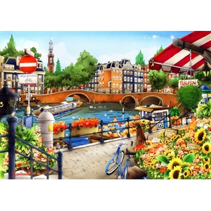 Bluebird Puzzle (70143) - "Amsterdam" - 1500 brikker puslespil