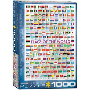 Eurographics (6000-0128) - "Flags of the World" - 1000 brikker puslespil