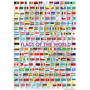 Eurographics (6000-0128) - "Flags of the World" - 1000 brikker puslespil